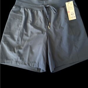 O47 CALIA by Carrie Underwood Slate Blue Athletic Drawstring Shorts